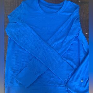 Lululemon loose fit running long sleeve blue